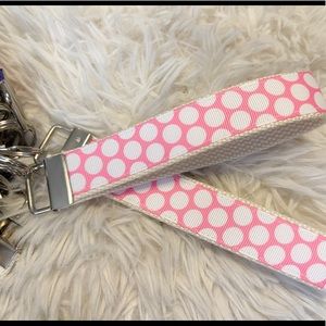 Hand Crafted 6” Polka Dot Key Fobs